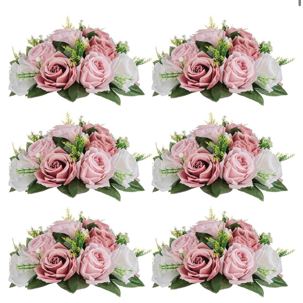 Pink and White Rose Floral Arrangement